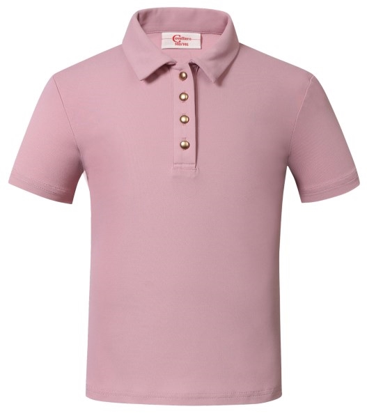 Covalliero SS23 Kids Polo - Pearl Rose