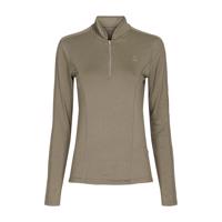 Equipage Axon Bluse - Deep Lichen Green Melange