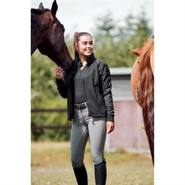 Equipage Kelsey Padded Fleece ridejakke i sort