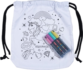 Equipage kreativ gymnastiktaske med tekstilpenne.