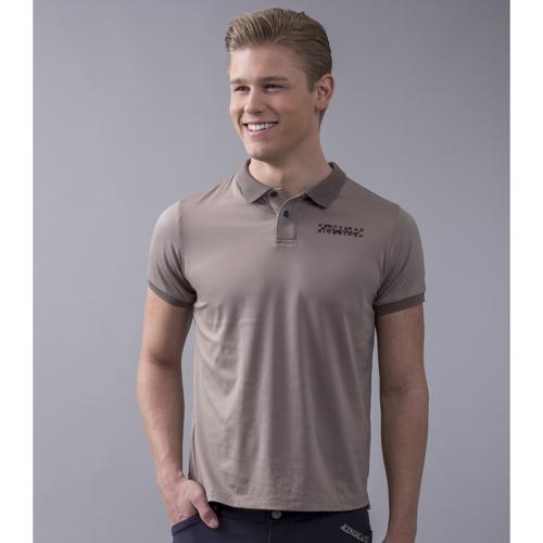 Kingsland Onyx Mens Pique Polo - Beige Cinder