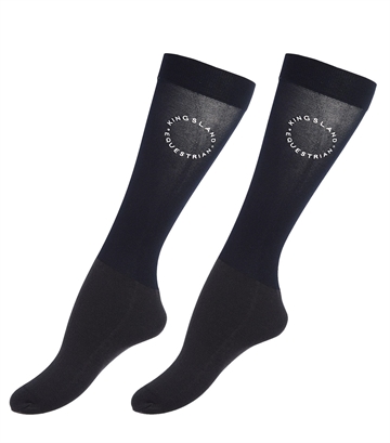 Kingsland Sylvia Uld-mix Show Socks - Navy