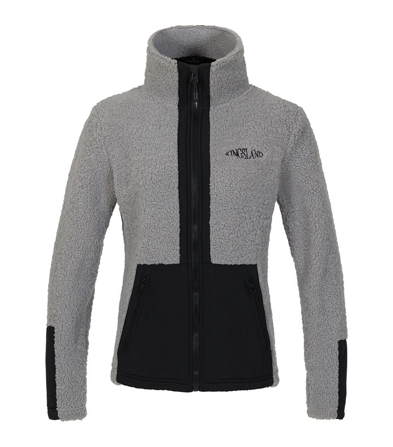 Kingsland Rosalie Shepherd Fleece Jakke - Dark Grey