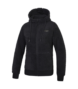 Kingsland Amory sherpa hoodie jakke i navy