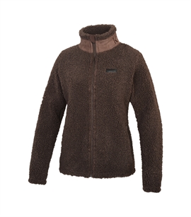 Kingsland Adria Shepherd Fleece Jakke - Brown Chocolate Tort