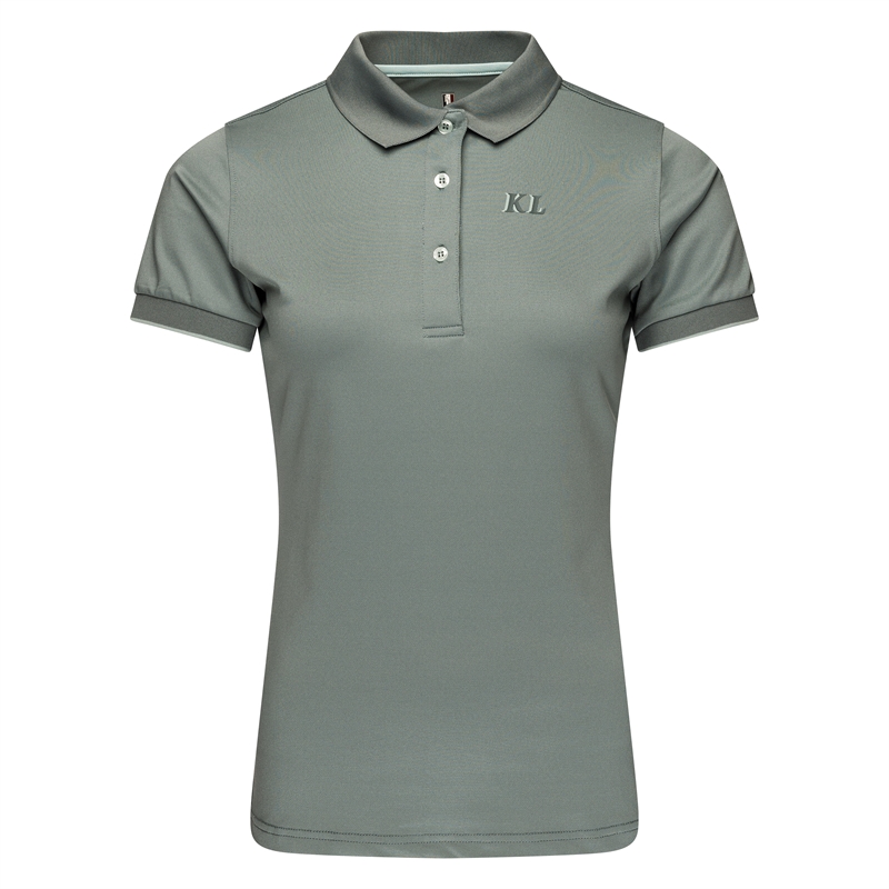 Kingsland Cadence Ladies Polo Shirt - Green Stormy Sea