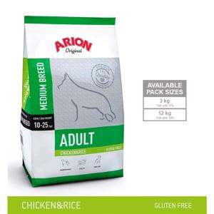 Arion Adult Medium Breed Kylling og Ris 12kg