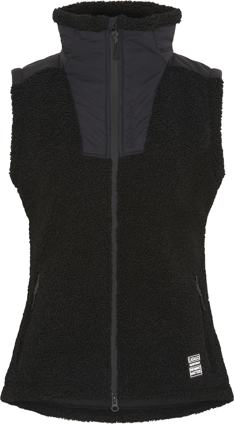 Catago Aimee Fleece Vest - Sort