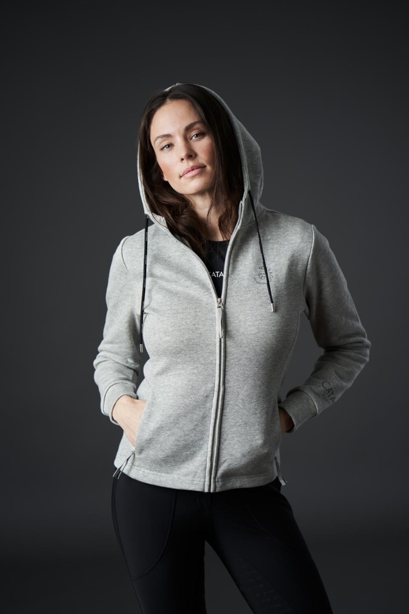 Catago Nathalie Hoodie Ridetrøje - Grå Melange