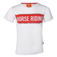 Red Horse T-Shirt m. Print - Hvid