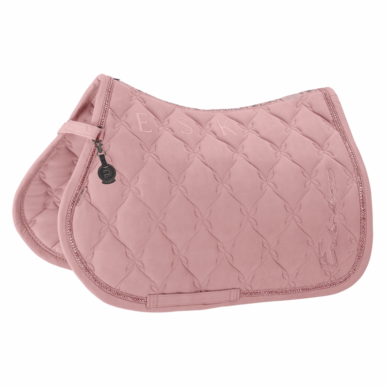 Eskadron Platinium Velour Crystal Spring Underlag - Soft Rouge