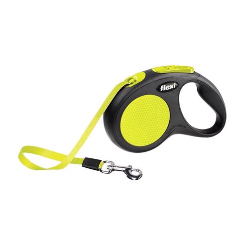 Flexi New Classic Neon - Bånd - S - 5 m. 