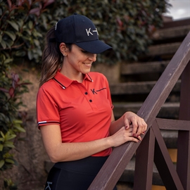 Kingsland Greta Ladies Ride Polo - Coral Deep Sea