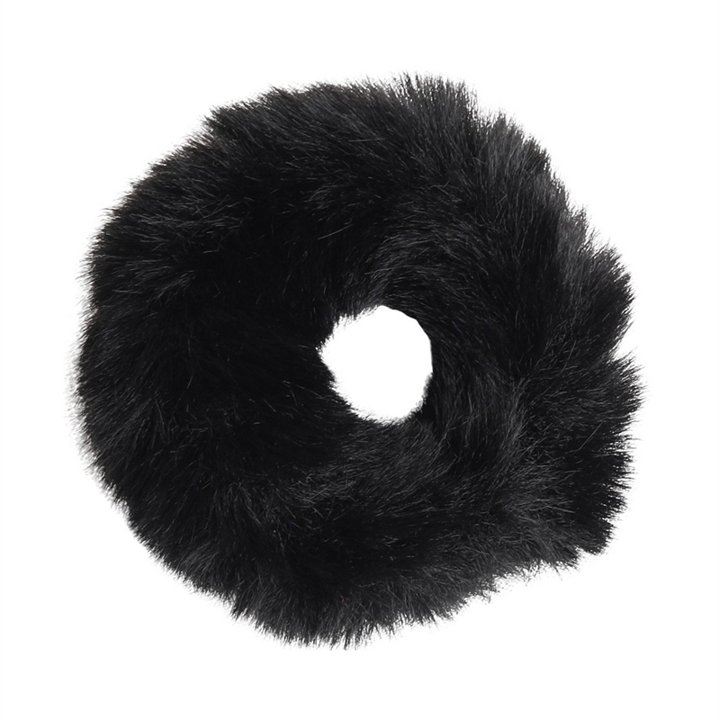 SD Design Princess Fake Fur Hår Elastik - Sort