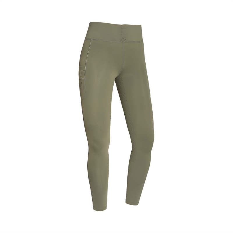 Kingsland Kemmie Junior Fuld-Grip Ridetights - Green Castor