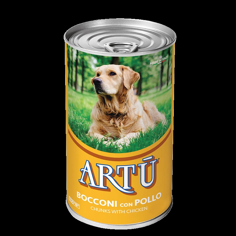 Moustache Dåsemad til hund med kylling - 415 g