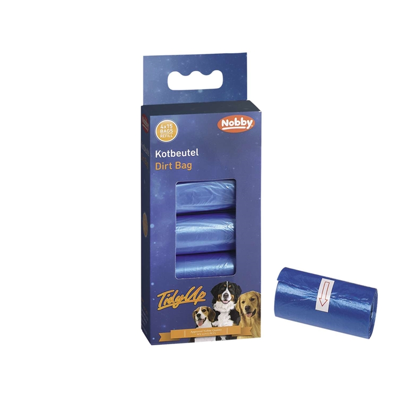 Nobby Tidyup Høm-Høm Poser - Blå - 4 Ruller