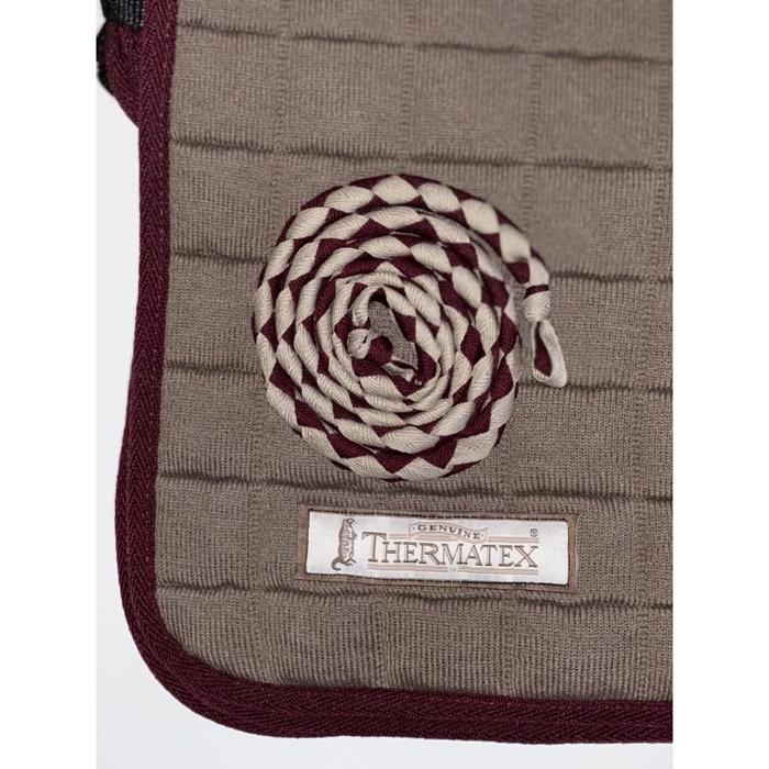 Thermatex Quater Rug Lændedækken - Mushroom/Burgundy