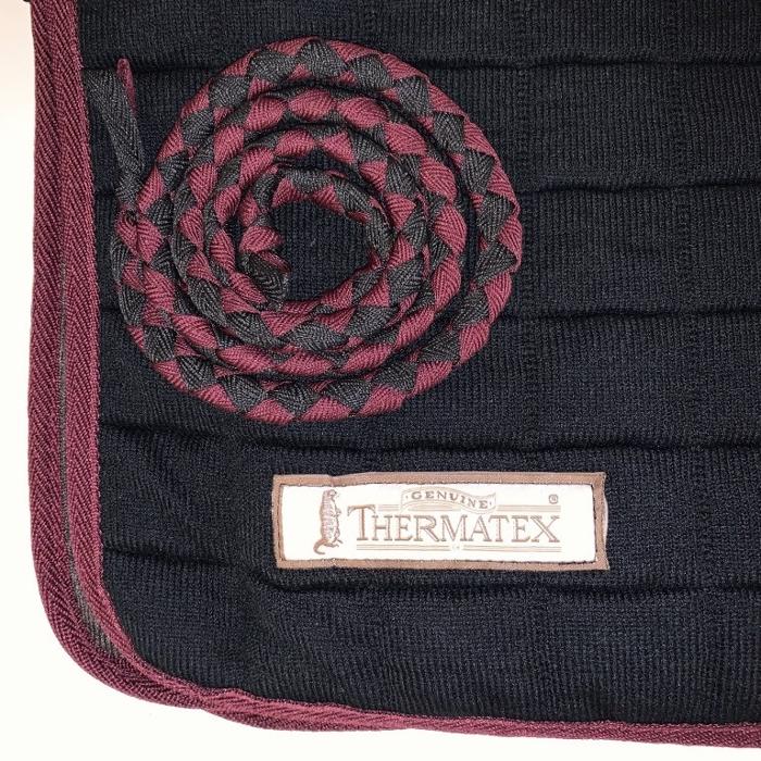 Thermatex Quater Rug Lændedækken - Sort/Burgundy