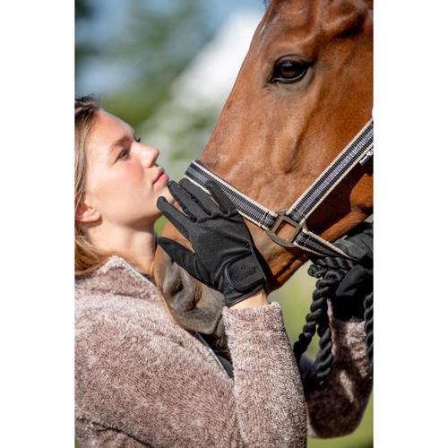 Equipage KIDS Action Stretch 2.0 Ridehandsker - Sort