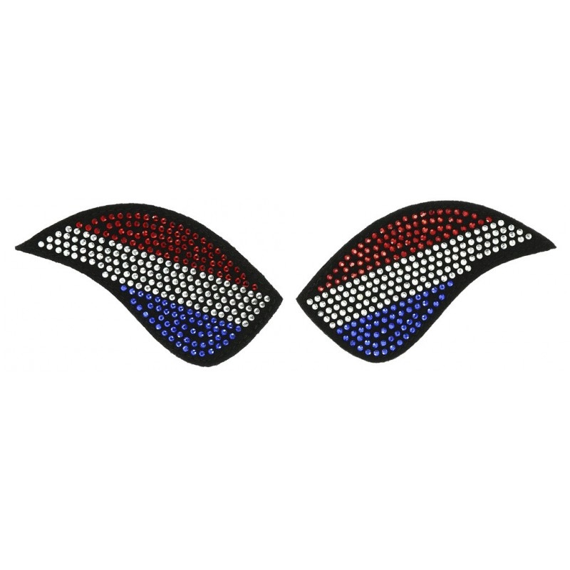 Equithème My Primera Badges - Holland flag rhinstene