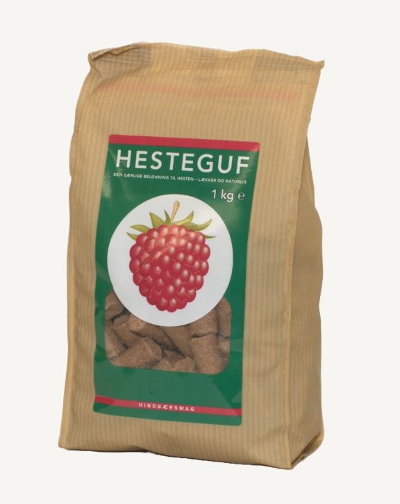 Hesteguf Hestebolsjer - 1 kg. Hindbær