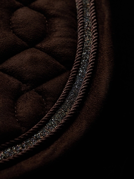 LeMieux Suede Crystal Dressur Underlag - Brun