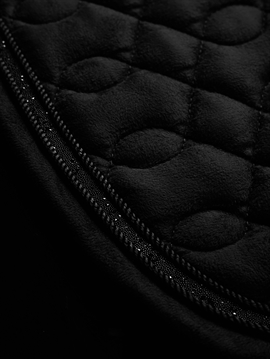 LeMieux Suede Crystal Dressur Underlag - Sort