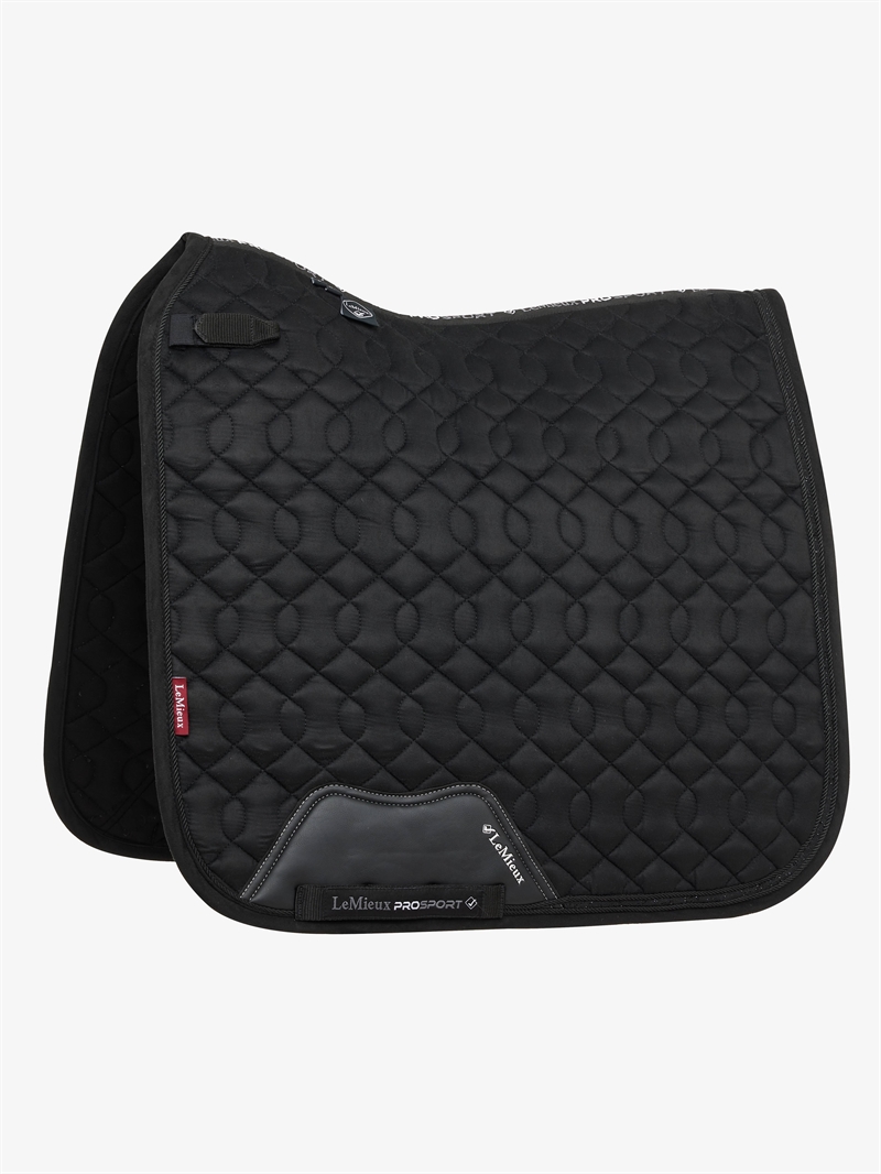LeMieux Suede Crystal Dressur Underlag - Sort