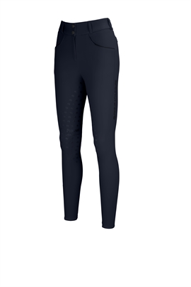 Navy Pikeur Athleisure ridebukser med fuld grip.